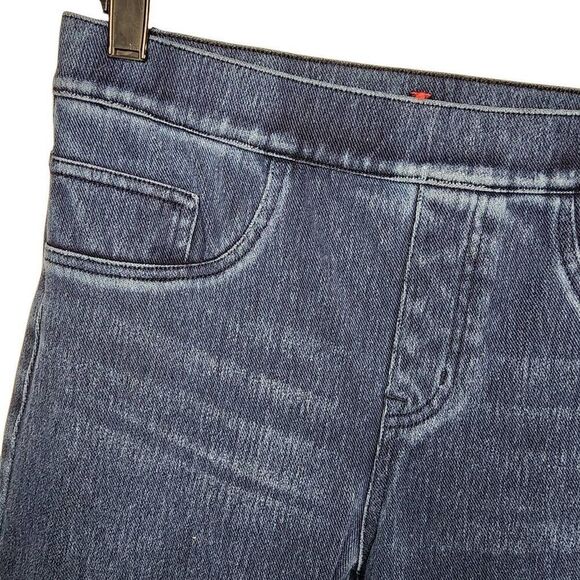 Spanx Women Jeans, Blue Denim Stretchy Pull-On Skinny Jeggings, Sz Small - Picture 6 of 10